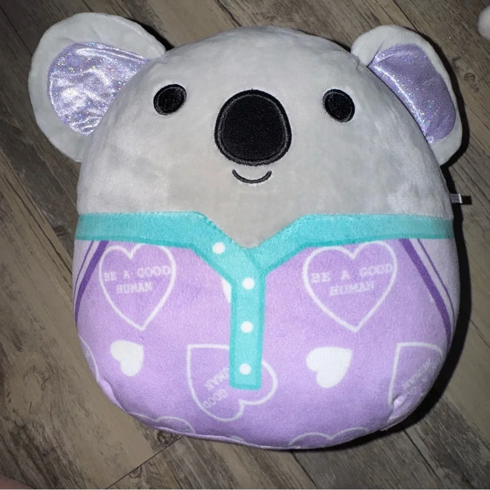 Squishmallows Plush Set - White Unicorn, Purple Narwhal, Gray Koala, Blue Fish